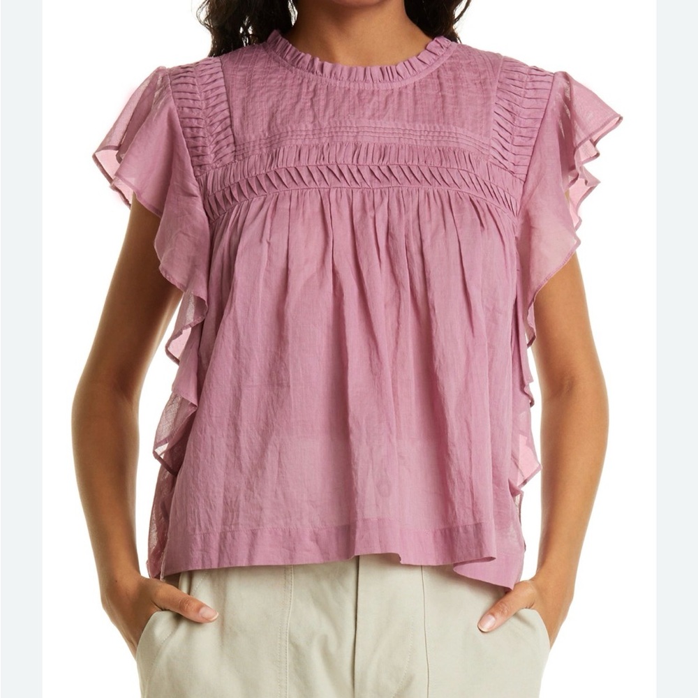 SOLD OUT Isabel Marant Étoile Layona Ruffle Sleeve Top 40 L